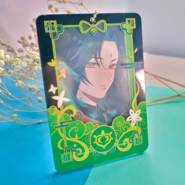 Dendro Photocard Holder Keychain Stand