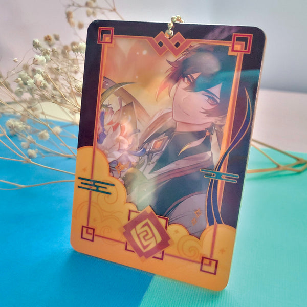 Geo Photocard Holder Keychain Stand