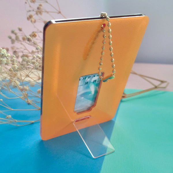 Geo Photocard Holder Keychain Stand