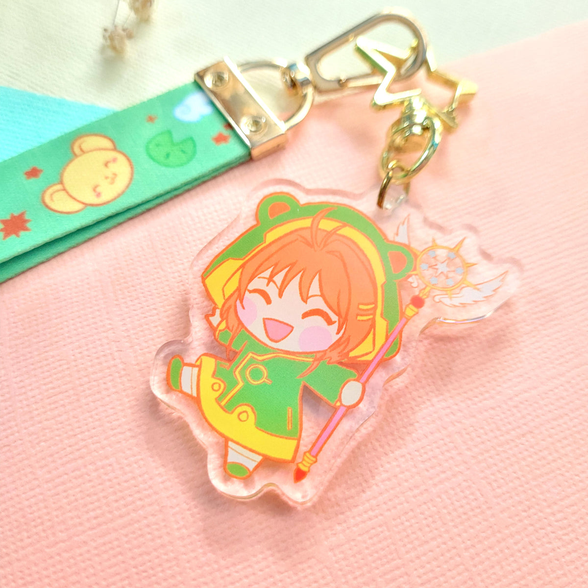 ちゃる❤︎₍ᐢ..ᐢ₎ Mini-Lanyard-Keychain-Sakura-