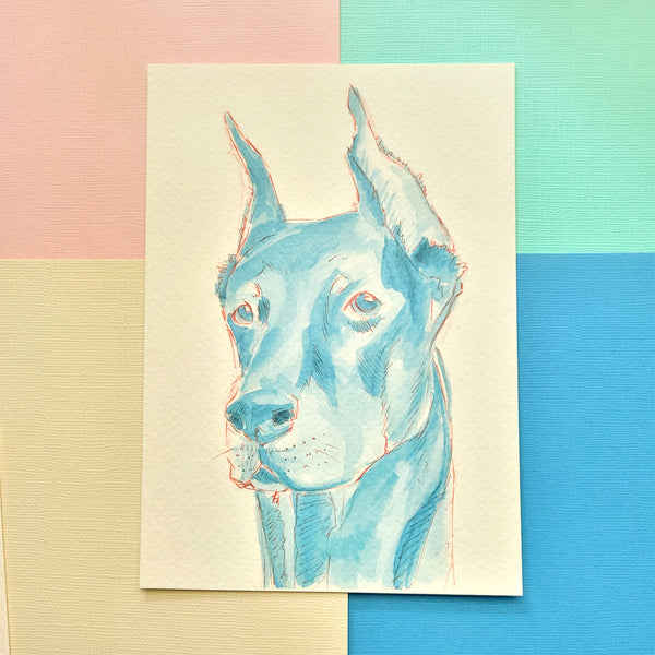 Doberman Art Print