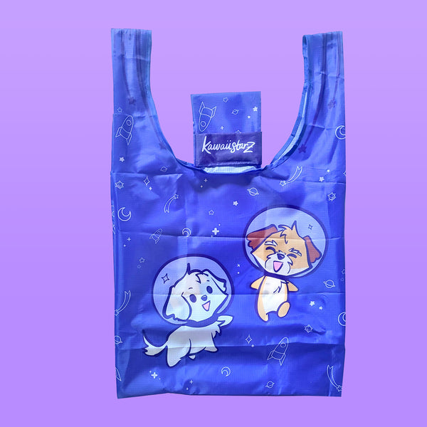 Space Pups Folding Tote
