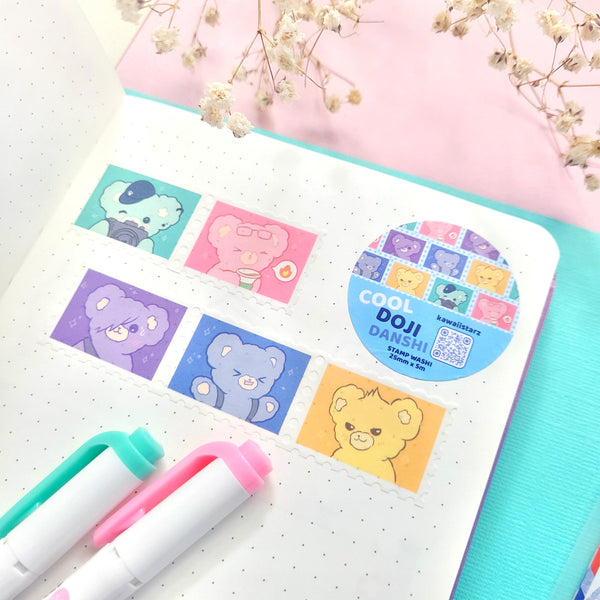 Doji Bears Stamp Washi Tape