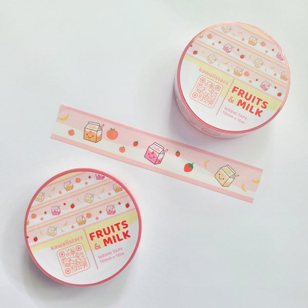 Fruit Milk Washi Tape