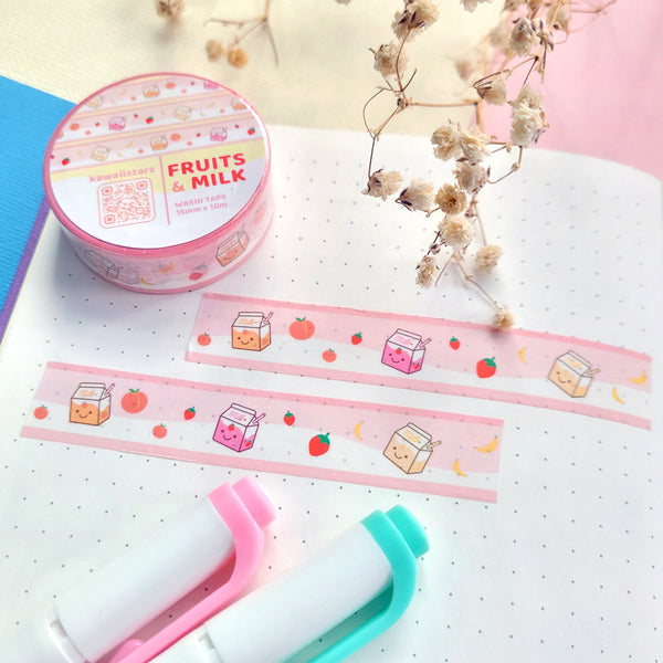Fruit Milk Washi Tape