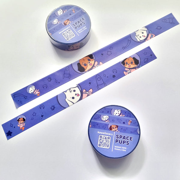 Space Puppies Washi Tape