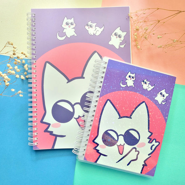 White Kitty Reusable Stickerbook