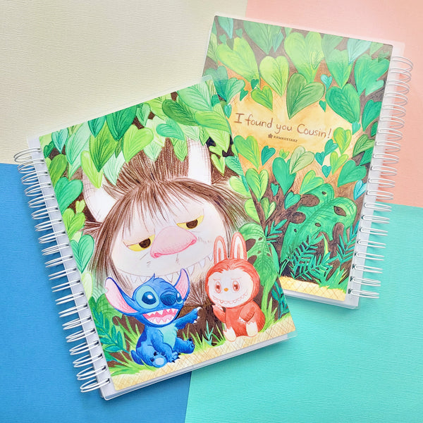 I Found You Cousin Forest Monster Reusable Stickerbook