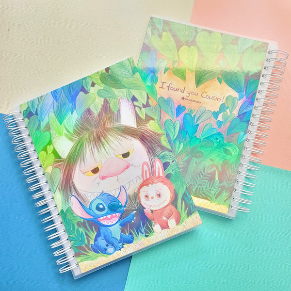 I Found You Cousin Forest Monster Reusable Stickerbook