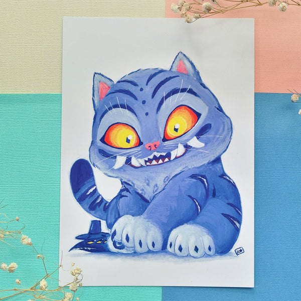 Kpop Derpy Tiger and Crow Art Print