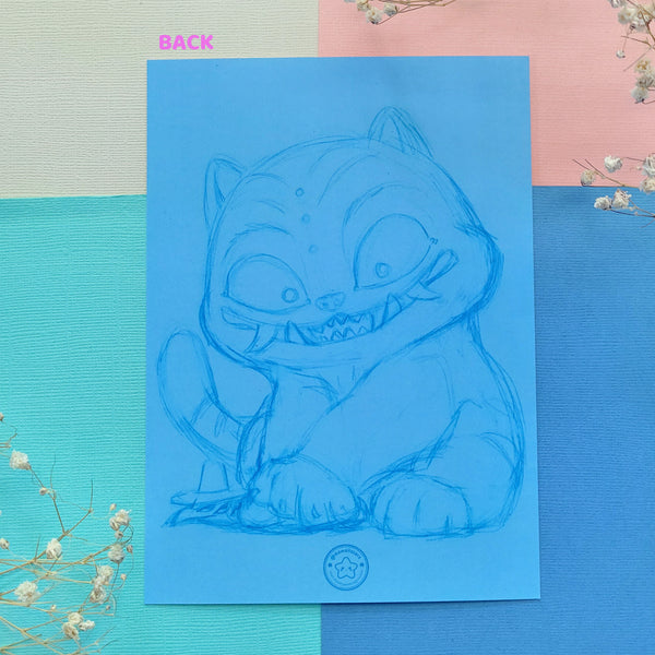 Kpop Derpy Tiger and Crow Art Print