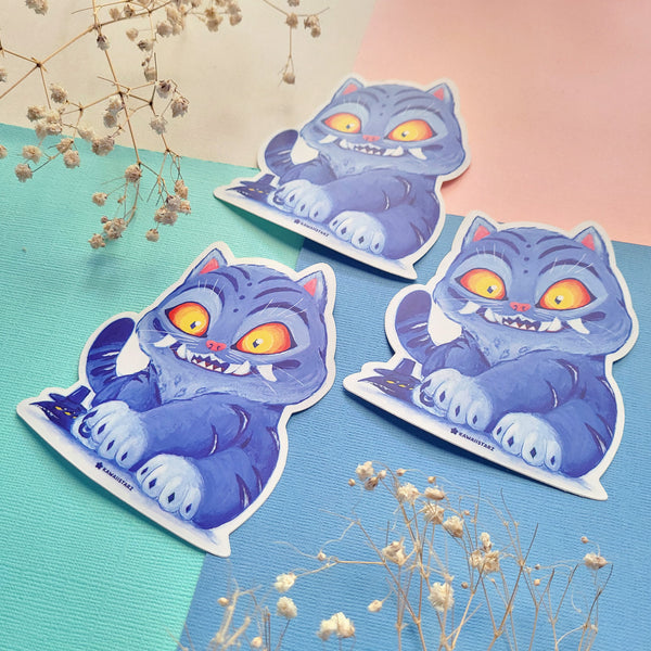 Kpop Derpy Tiger and Crow Sticker