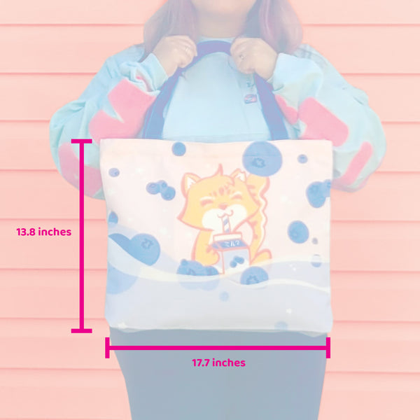 Blueberries and Cream tote