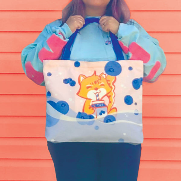 Blueberries and Cream tote