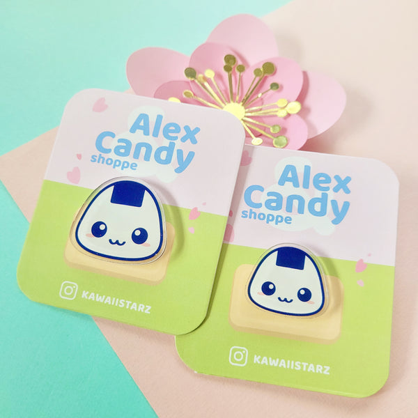Onigiri Acrylic Pin
