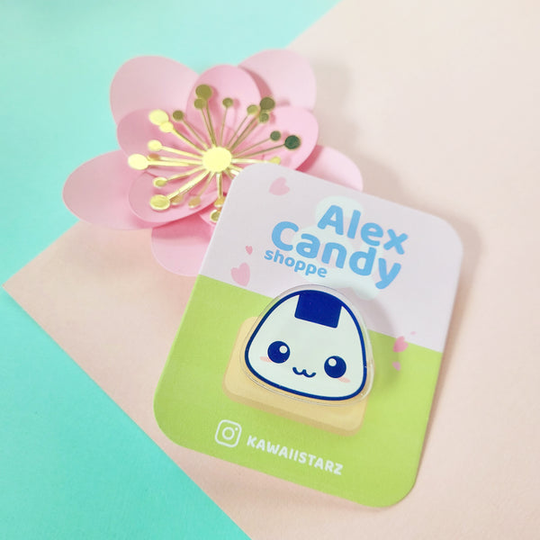Onigiri Acrylic Pin