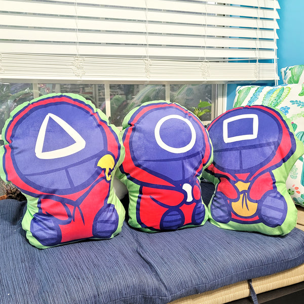 Pink Squid Soldier Pillow Buddy