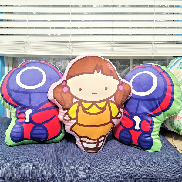 Pink Squid Soldier Pillow Buddy