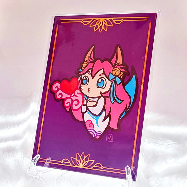 Spirit Blossom Chibi Art Print