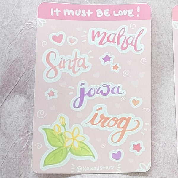 Mini Filipino Sweetheart Sticker Sheet