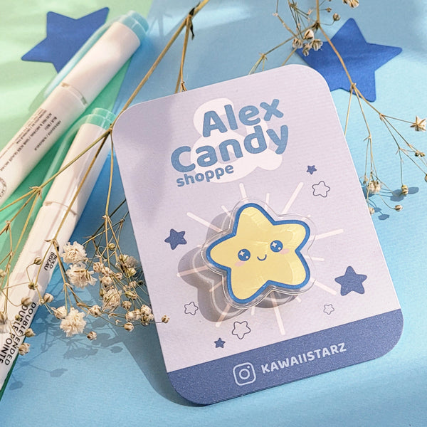 Kawaii Star Acrylic Pin