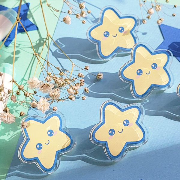 Kawaii Star Acrylic Pin