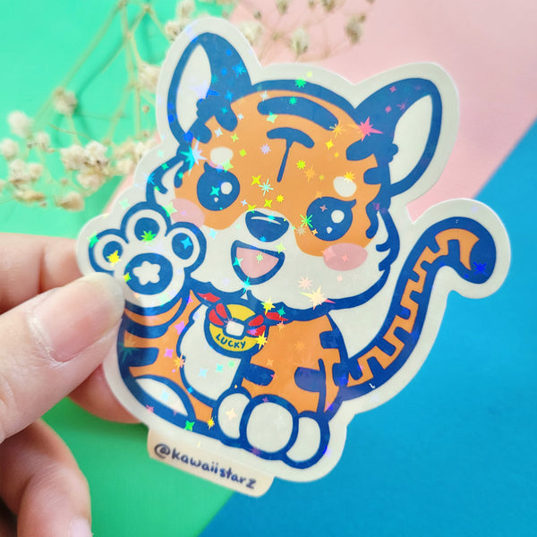 Lucky Tiger Handmade Stickers