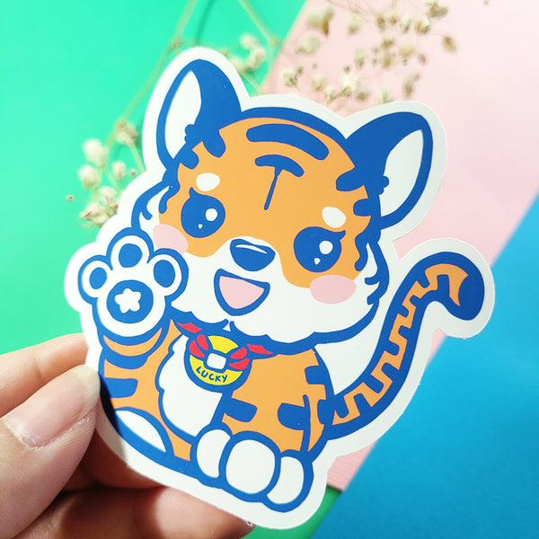 Lucky Tiger Handmade Stickers