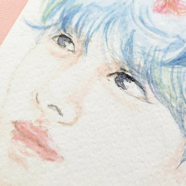 V Tae-hyung Watercolor Art Print