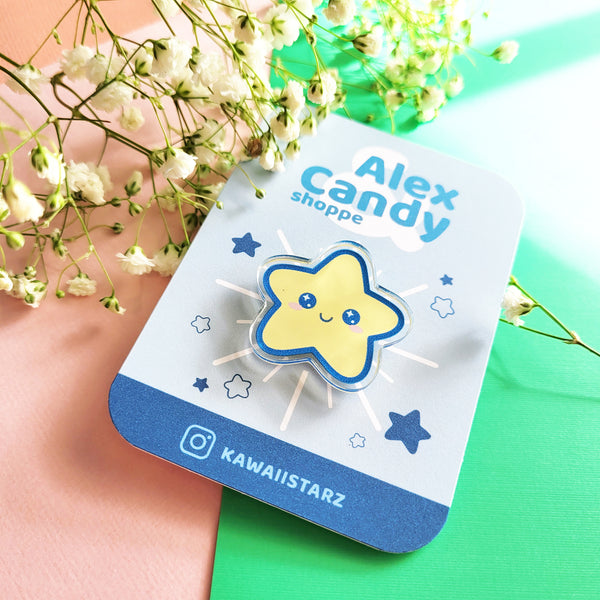Kawaii Star Acrylic Pin