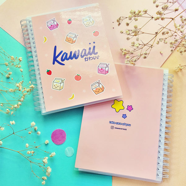 Kawaii Fruit and Milk Reusable Stickerbook