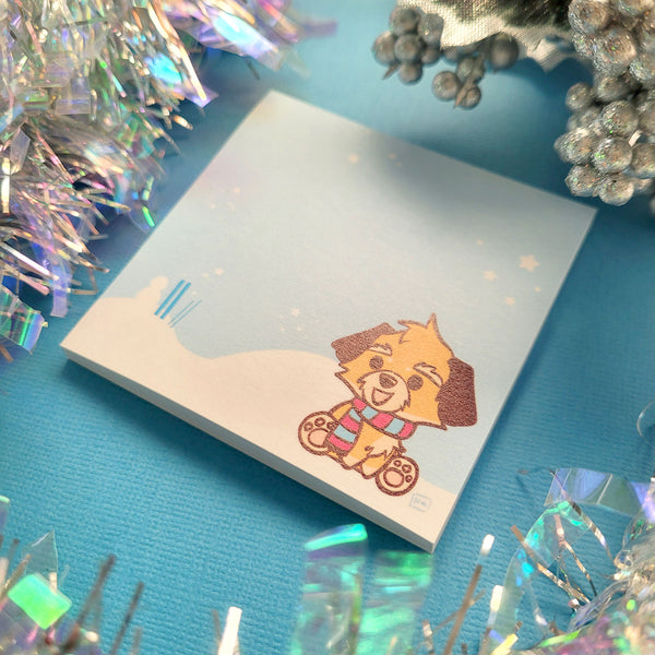 Winter Puppies Sticky Note Pad