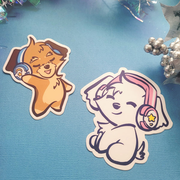 Puppy Music Stickers