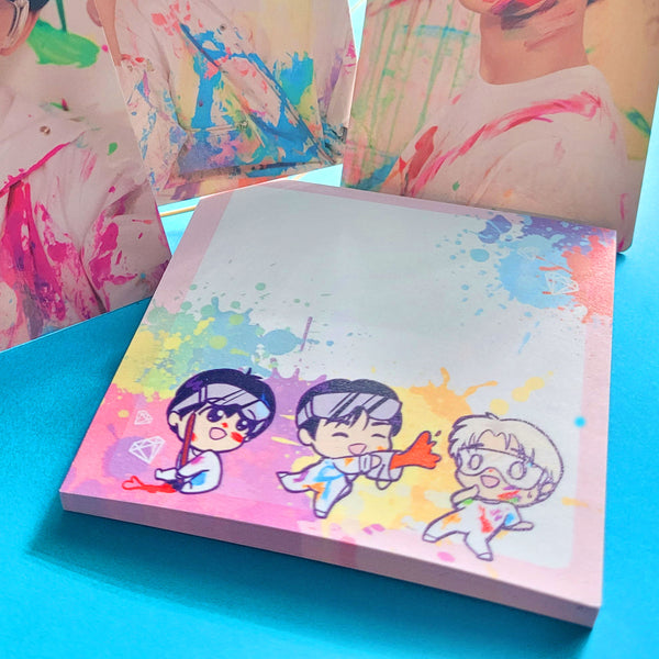Paint Boys Sticky Note Pad