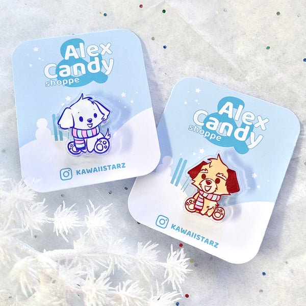 Winter Pups Pins