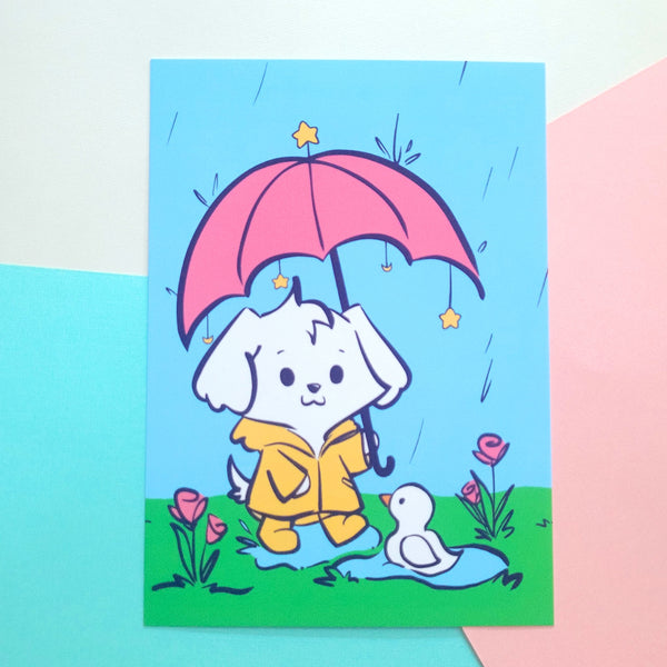 Original Character Rainy Day Art Print