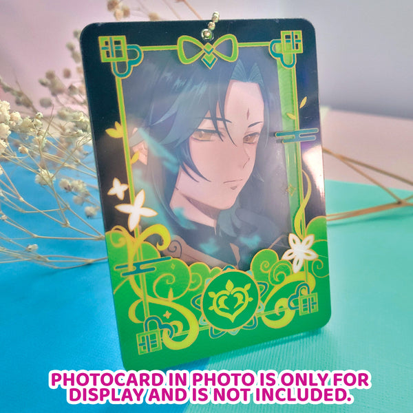 Dendro Photocard Holder Keychain Stand