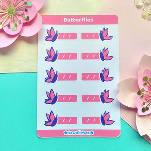 Butterfly Date Journal Sticker Sheet