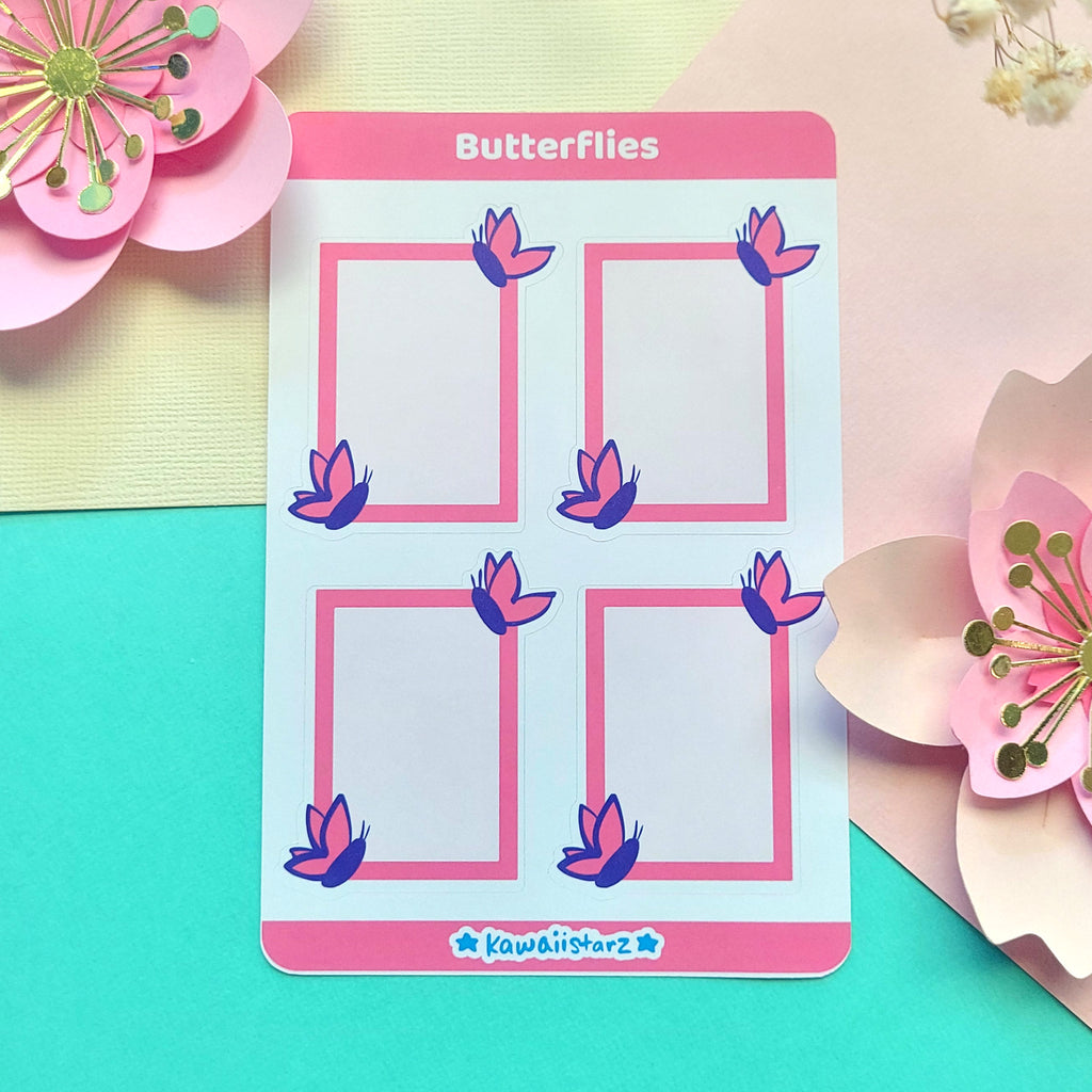 Butterfly Note Sticker Butterfly Note Journal Sticker Sheet – Kawaiistarz