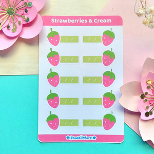Strawberry Date Journal Sticker Sheet