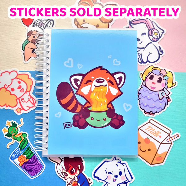Red Panda Ramen Reusable Stickerbook