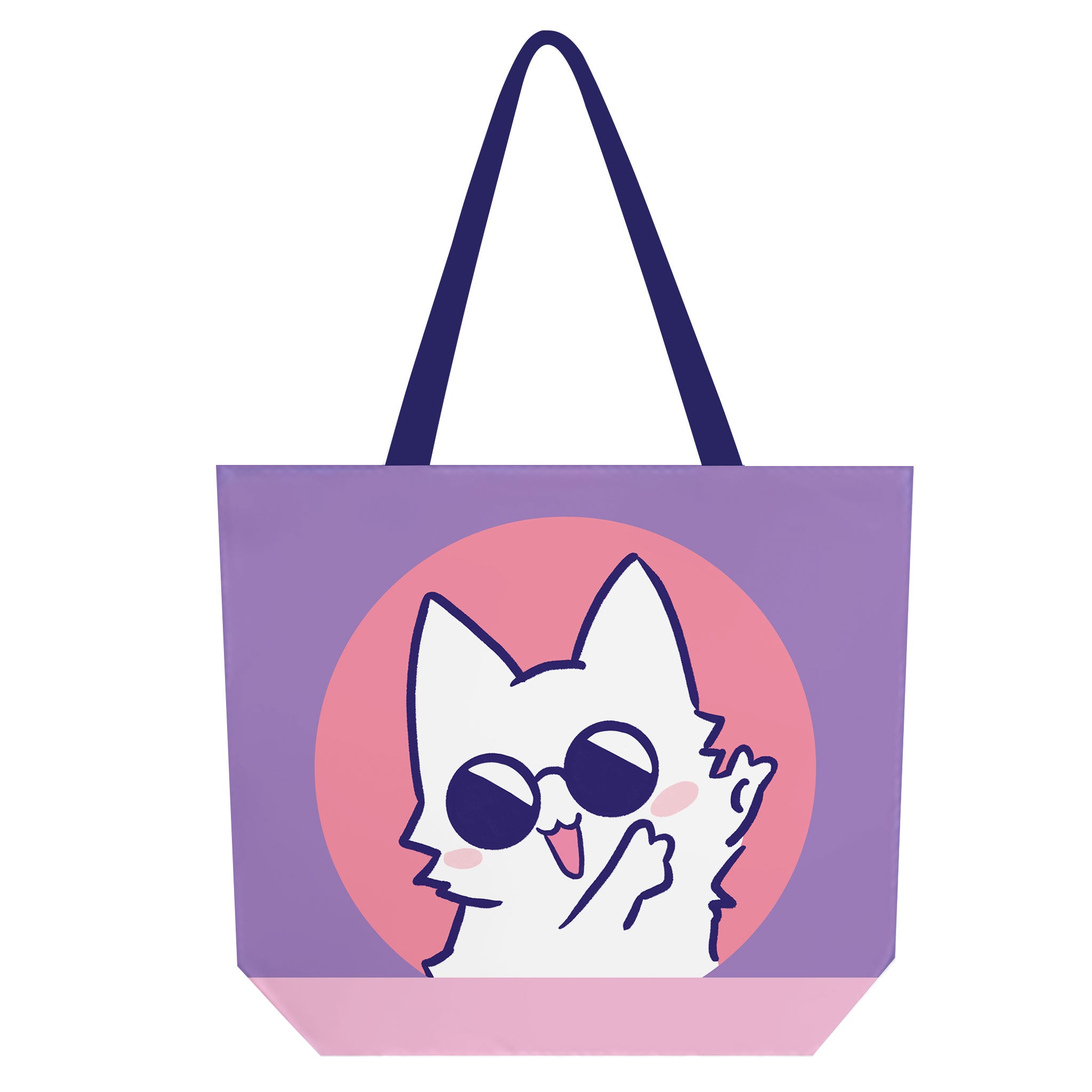 White Kitty Tote