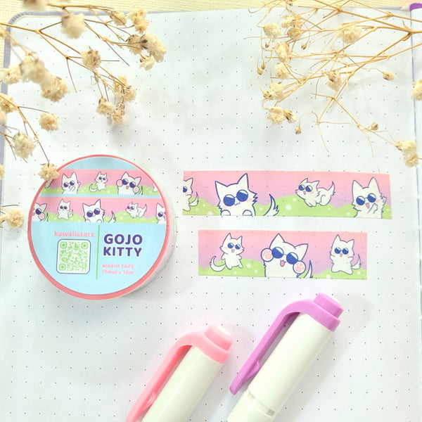 White Kitty Washi Tape