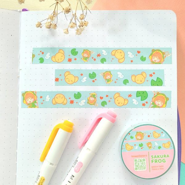 Sakura Frog Washi Tape