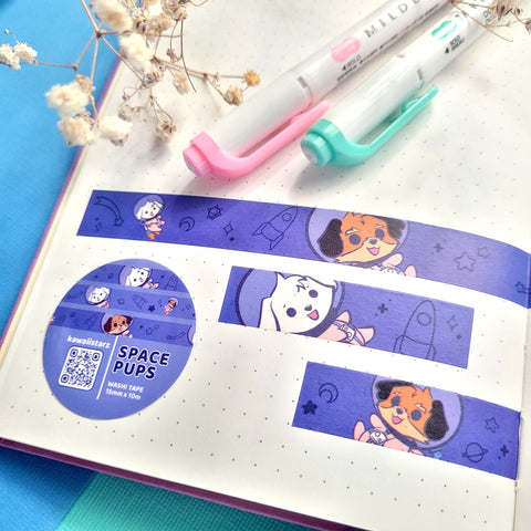 Space Puppies Washi Tape