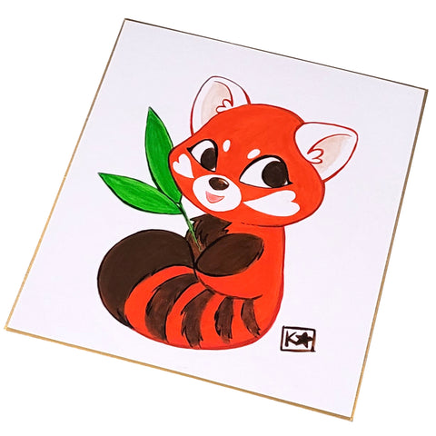 Red Panda Ink Painting
