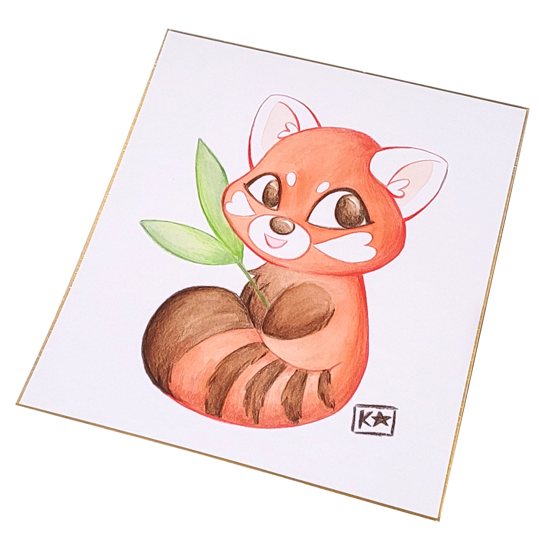 Red Panda Watercolor Painting