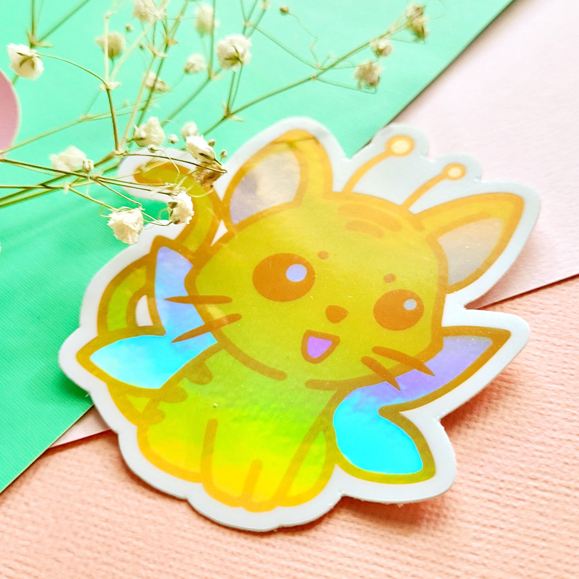 Fairy Kitty Holographic Sticker